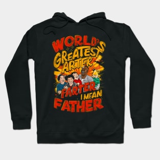 Worlds Best Farter I Mean Father Funny Fathers Day dog Dad Hoodie